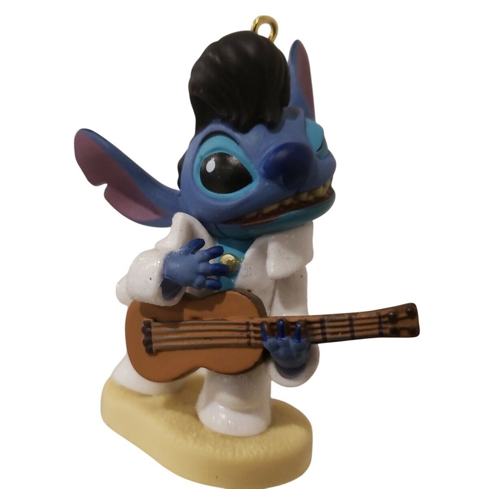 Elvis Stitch Lilo & Stitch Figurine Holiday Christmas Tree Ornament C-16